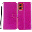 For Motorola Moto G Stylus 5G 2024 Glitter Powder Flip Leather Phone Case(Rose Red) - Motorola Cases by PMC Jewellery | Online Shopping South Africa | PMC Jewellery | Buy Now Pay Later Mobicred