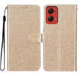 For Motorola Moto G Stylus 5G 2024 Glitter Powder Flip Leather Phone Case(Gold) - Motorola Cases by PMC Jewellery | Online Shopping South Africa | PMC Jewellery | Buy Now Pay Later Mobicred