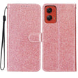 For Motorola Moto G Stylus 5G 2024 Glitter Powder Flip Leather Phone Case(Rose Gold) - Motorola Cases by PMC Jewellery | Online Shopping South Africa | PMC Jewellery | Buy Now Pay Later Mobicred