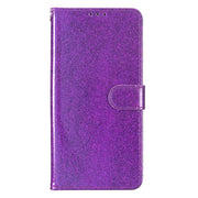 For Motorola Moto G Stylus 5G 2024 Glitter Powder Flip Leather Phone Case(Purple)