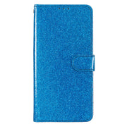 For Motorola Moto G Stylus 5G 2024 Glitter Powder Flip Leather Phone Case(Blue)