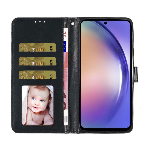 For Motorola Moto G56 5G Glitter Powder Flip Leather Phone Case(Black)