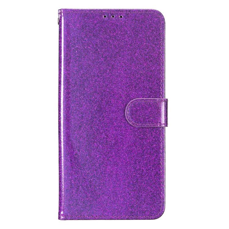 For Motorola Moto G56 5G Glitter Powder Flip Leather Phone Case(Purple)
