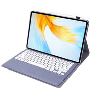 For Lenovo Xiaoxin Pad Pro 12.7 inch AM24 TPU Ultra-thin Detachable Bluetooth Keyboard Tablet Leather Case(Purple)