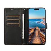 For Xiaomi Redmi Note 12 4G PU Genuine Leather Texture Embossed Line Phone Case(Black)