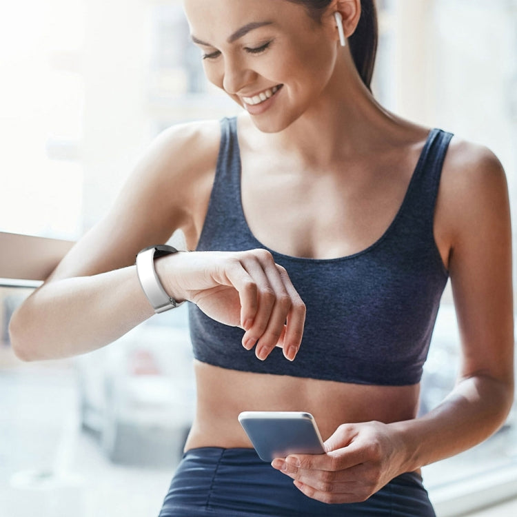 For Samsung Galaxy Watch6 / 5 / 4 Translucent Magnetic Silver Buckle Silicone Watch Band(White) - free shipping - PMc TechLife - Order now!