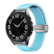 For Samsung Galaxy Watch6 / 5 / 4 Translucent Magnetic Silver Buckle Silicone Watch Band(Tiffany Blue) - free shipping - PMc TechLife - Order now!