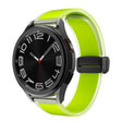 For Samsung Galaxy Watch6 / 5 / 4 Translucent Magnetic Black Buckle Silicone Watch Band(Green) - Watch Bands by PMc TechLife | Online Shopping South Africa | PMc TechLife | Buy Now Pay Later Mobicred