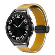 For Samsung Galaxy Watch6 / 5 / 4 Translucent Magnetic Black Buckle Silicone Watch Band(Dark Yellow) - free shipping - PMc TechLife - Order now!