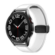For Samsung Galaxy Watch6 / 5 / 4 Translucent Magnetic Black Buckle Silicone Watch Band(White) - free shipping - PMc TechLife - Order now!