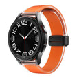 For Samsung Galaxy Watch6 / 5 / 4 Translucent Magnetic Black Buckle Silicone Watch Band(Orange) - free shipping - PMc TechLife - Order now!