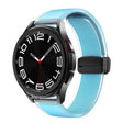 For Samsung Galaxy Watch6 / 5 / 4 Translucent Magnetic Black Buckle Silicone Watch Band(Tiffany Blue) - free shipping - PMc TechLife - Order now!