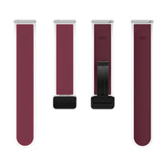 For Samsung Galaxy Watch6 / 5 / 4 Translucent Magnetic Black Buckle Silicone Watch Band(Wine Red)