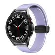 For Samsung Galaxy Watch6 / 5 / 4 Translucent Magnetic Black Buckle Silicone Watch Band(Purple) - free shipping - PMc TechLife - Order now!
