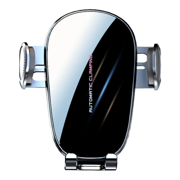 D6 Mechanical Locking Wireless Fast Charging Air Outlet Car Holder, Style:Standard