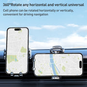 D6 Mechanical Locking Wireless Fast Charging Air Outlet Car Holder, Style:Standard
