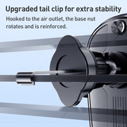 D6 Mechanical Locking Wireless Fast Charging Air Outlet Car Holder, Style:Standard