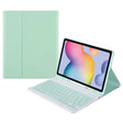 For Samsung Galaxy Tab A9 Square Cap Bluetooth Keyboard Leather Case with Pen Slot(Green) - free shipping - PMC TechLife - Order now!