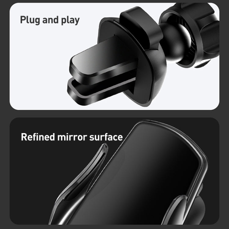 M2 Infrared lnduction Wireless Fast Charging Air Outlet Car Holder(Black) - Wireless Charger Holders by PMC TechLife | Online Shopping South Africa | PMC TechLife | Buy Now Pay Later Mobicred