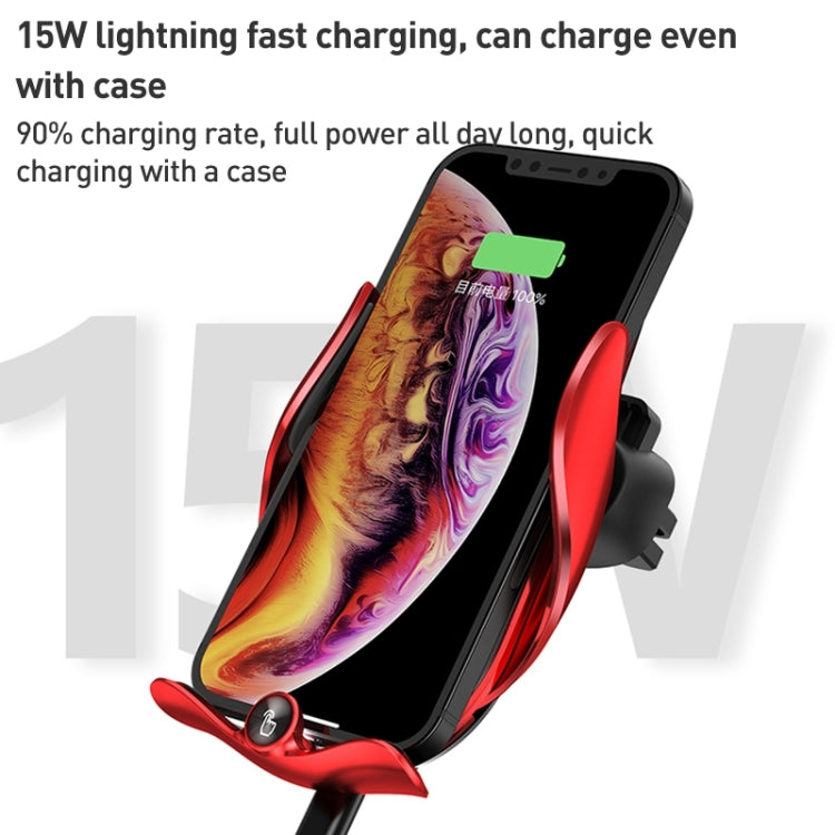 M3 Infrared lnduction Wireless Fast Charging Air Outlet Car Holder(Silver) - Wireless Charger Holders by PMC TechLife | Online Shopping South Africa | PMC TechLife | Buy Now Pay Later Mobicred