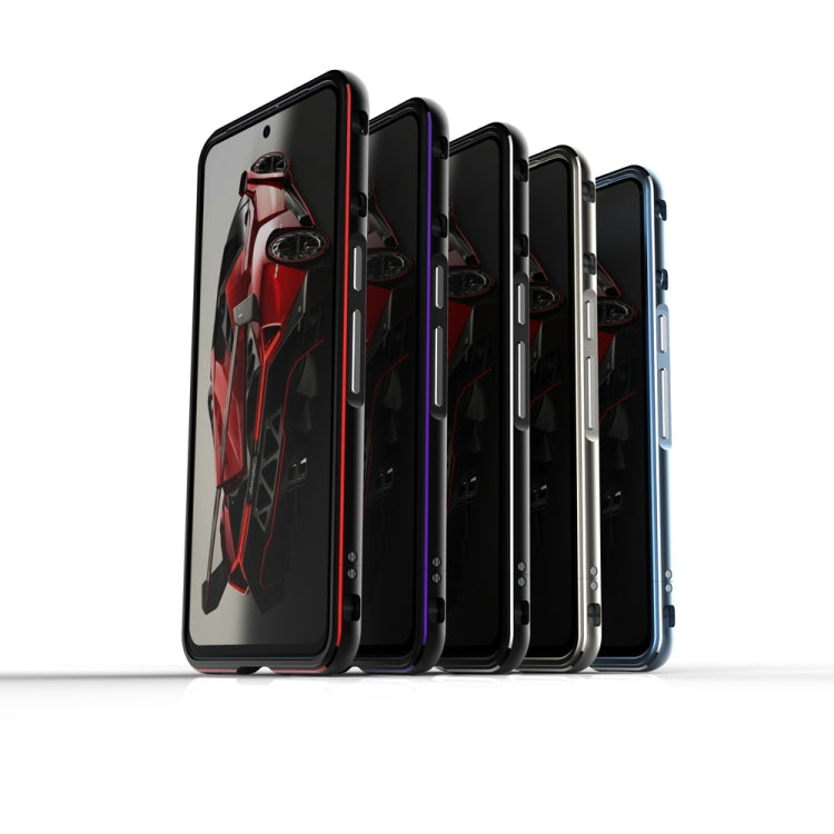 For Google Pixel 8 Pro Aurora Series Metal Frame Phone Case(Black Red) - Google Cases by PMC TechLife | Online Shopping South Africa | PMC TechLife | Buy Now Pay Later Mobicred