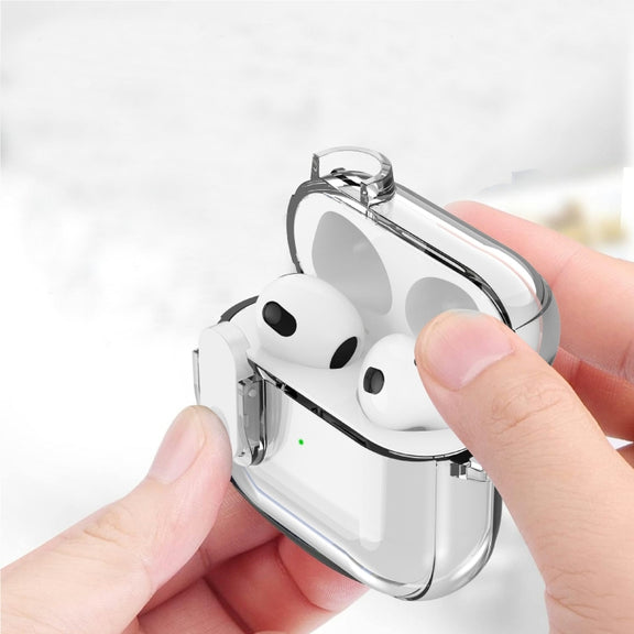 For AirPods Pro Ice Crystals Shockproof Earphone Protective Case(Transparent)