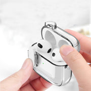 For AirPods Pro Ice Crystals Shockproof Earphone Protective Case(Pink)