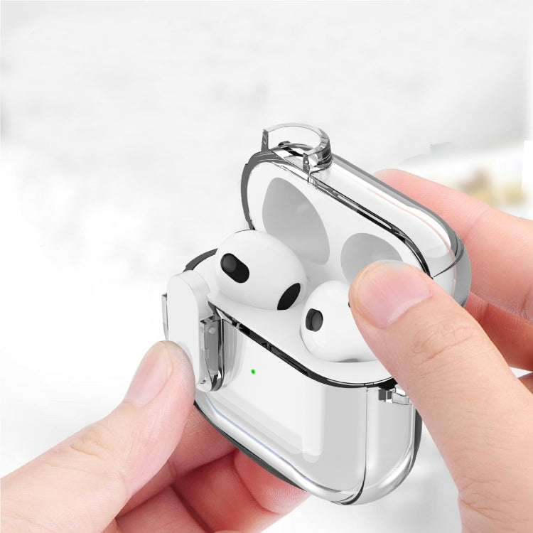 For AirPods Pro Ice Crystals Shockproof Earphone Protective Case(Blue)