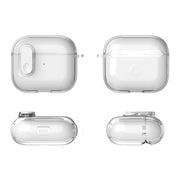 For AirPods Pro Ice Crystals Shockproof Earphone Protective Case(Purple)
