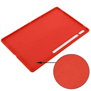 For Samsung Galaxy Tab S9 Ultra / S10 Ultra Pure Color Liquid Silicone Shockproof Tablet Case(Red)