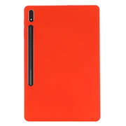 For Samsung Galaxy Tab S9 FE+ / S10+ Pure Color Liquid Silicone Shockproof Tablet Case(Red)