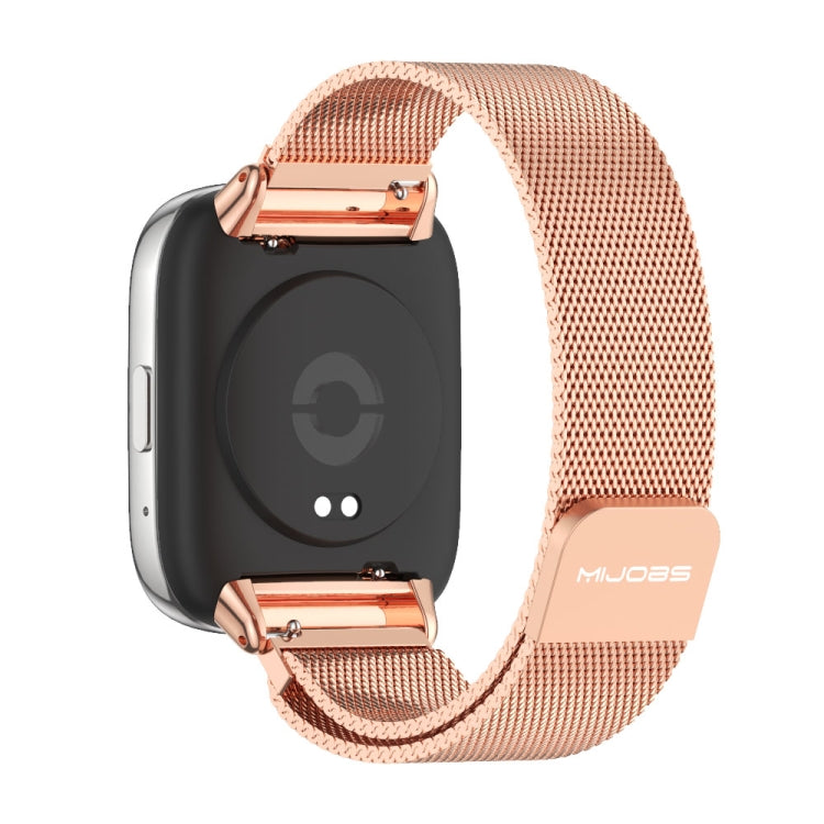 For Redmi Watch 3 Lite / Watch 3 Active Mijobs Milan Magnetic Metal Watch Band(Rose Gold) - free shipping - PMC TechLife - Order now!