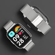 For Redmi Watch 3 Lite / Watch 3 Active Mijobs Milan Buckle Metal Watch Band(Rose Gold)