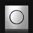 86mm Gray Aluminum Wire Drawing LED Switch Panel, Style:Triple Billing Control - Switch by PMC TechLife | Online Shopping South Africa | PMC TechLife | Buy Now Pay Later Mobicred