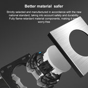 86mm Gray Aluminum Wire Drawing LED Switch Panel, Style:One Open Multiple Control