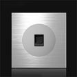 86mm Gray Aluminum Wire Drawing LED Switch Panel, Style:Computer Socket - Switch by PMC TechLife | Online Shopping South Africa | PMC TechLife | Buy Now Pay Later Mobicred