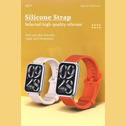 For Xiaomi Smart Band 9 Pro / 8 Pro Mijobs Silicone Breathable Watch Band(Orange Silver)