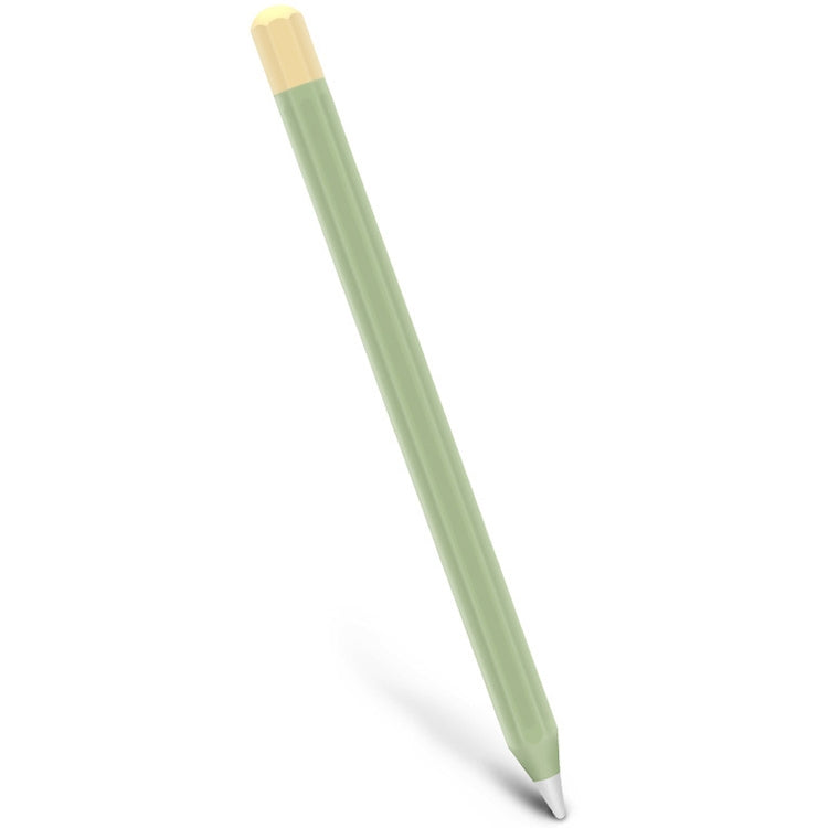 For Apple Pencil 1 Stylus Touch Pen Split Contrast Color Silicone Protective Case(Lemon Avocado) - Pencil Accessories by PMc TechLife | Online Shopping South Africa | PMc TechLife | Buy Now Pay Later Mobicred