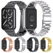 For Xiaomi Smart Band 9 Pro / 8 Pro Mijobs Three Beads Stainless Steel Watch Band(Gold)
