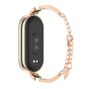 For Xiaomi Smart Band 10 / 9 / 8 Mijobs Ruyi Beauty Bracelet Watch Band(Rose Gold Green)