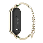 For Xiaomi Smart Band 10 / 9 / 8 Mijobs Ruyi Beauty Bracelet Watch Band(Light Gold Green)