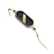 For Xiaomi Smart Band 10 / 9 / 8 Mijobs Ruyi Beauty Bracelet Watch Band(Light Gold Green)
