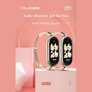 For Xiaomi Smart Band 10 / 9 / 8 Mijobs Ruyi Beauty Bracelet Watch Band(Light Gold Green)