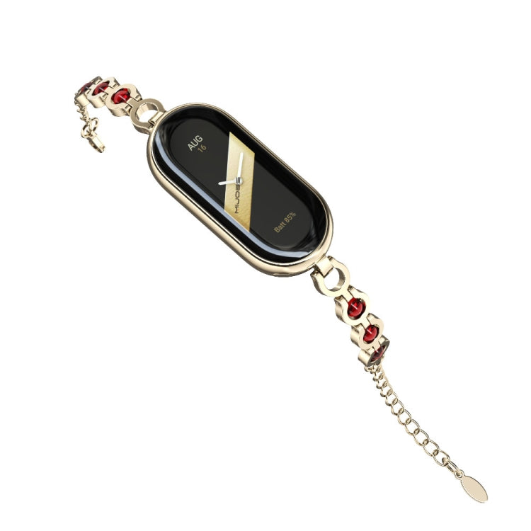 For Xiaomi Smart Band 10 / 9 / 8 Mijobs Mermaid Beauty Bracelet Watch Band(Light Gold Red) - free shipping - PMC TechLife - Order now!