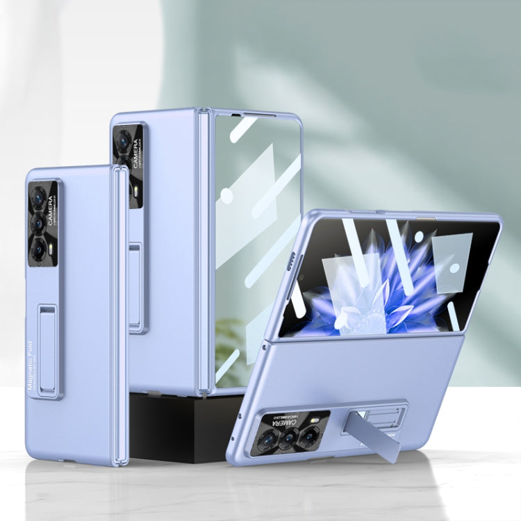 For Honor Magic VS2 GKK Integrated Ultra-thin Shockproof Phone Case with Holder(Blue) - Honor Cases by PMC TechLife | Online Shopping South Africa | PMC TechLife | Buy Now Pay Later Mobicred