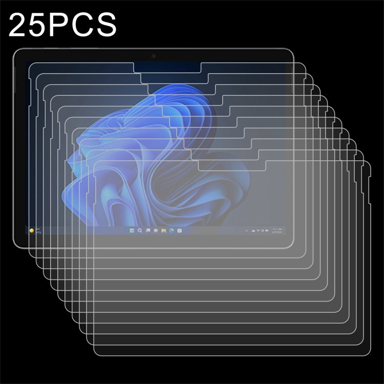 For Microsoft Surface Go 4 25pcs 9H 0.3mm Explosion-proof Tempered Glass Film - Others by PMC TechLife | Online Shopping South Africa | PMC TechLife
