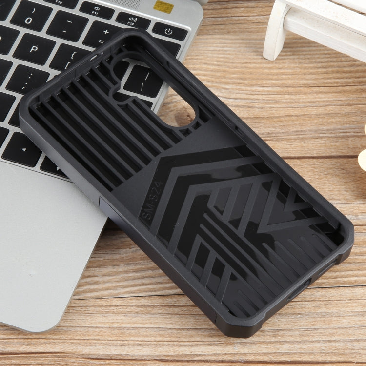 For Samsung Galaxy S24 5G Camera Shield Card Slot PC+TPU Phone Case(Blue) - free shipping - PMC TechLife - Order now!