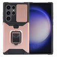 For Samsung Galaxy S24 Ultra 5G Camera Shield Card Slot PC+TPU Phone Case(Rose Gold) - Galaxy S24 Ultra 5G Cases by PMC TechLife | Online Shopping South Africa | PMC TechLife