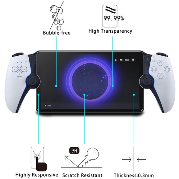 For Sony PS5 PlayStation Portal Remote 25pcs 9H 0.3mm Explosion-proof Tempered Glass Film