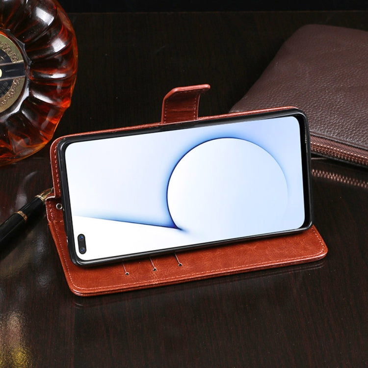 For OPPO Realme X3 idewei Crazy Horse Texture Horizontal Flip Leather Case with Holder & Card Slots & Wallet(Red) - Realme Cases by idewei | Online Shopping South Africa | PMC TechLife | Buy Now Pay Later Mobicred